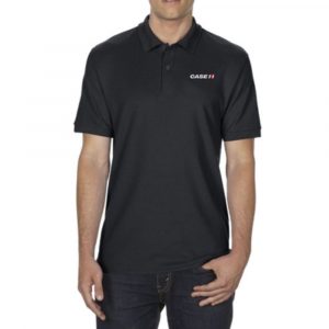 Case Ih Dryblend Double Pique Polo Black