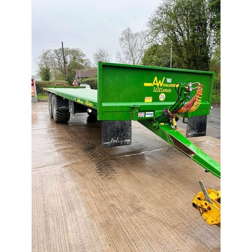 Used Aw 18t Ultima Flat Bale Trailer 2