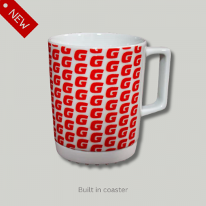 Grimme Mug With Built In Coaster